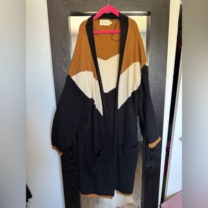 Dreamers long cardigan with pockets - size m/l